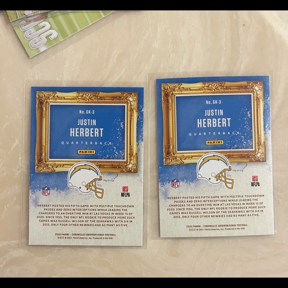 Justin Herbert Card - Picture 2 of 2